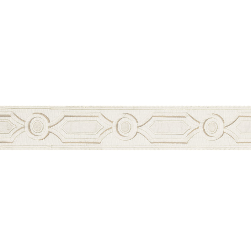 Treillis Passementerie Ganden Fabric, Ivory