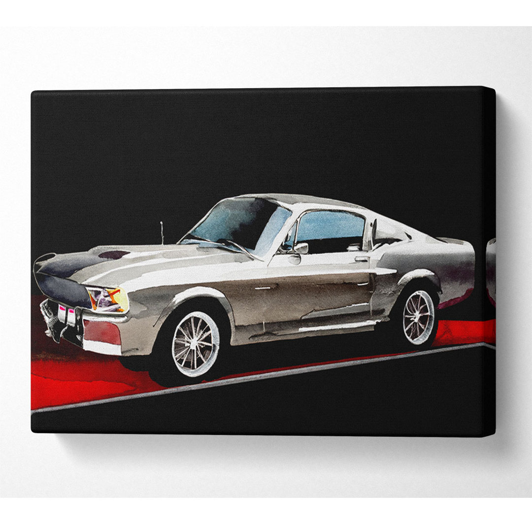 Mustang Shelby Side Profile - Kunstdrucke auf Leinwand - Wrapped Canvas