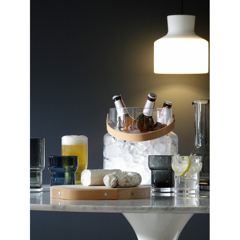 Utility 10.1442oz. Handmade Drinking Glass Set, Sapphire