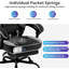 Inbox Zero Adjustable Reclining Ergonomic Swiveling PC & Racing Game Chair with Footrest-1501476941