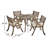 Hamlig Acacia Solid Wood Patio Dining Set Table, with Cushions Included-1765668863-1823459876-1765668832
