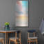 «Sea Sunset Triptych II» par Grace Popp, art mural en métal, 24 po x 48 po
