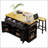 53Inch Large Kitchen Island With 2 Bar Stools, Power Outlet, Door Internal Storage, And 5 Wheels For Versatile Kitchen And Dining Use-65265479