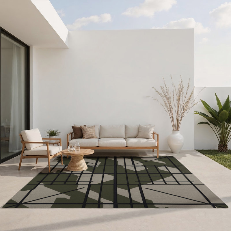 Camo Nexus Indoor And Outdoor Area Rug, Rectangle 4' x 6'