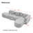 Meyzieu Upholstered L-Shaped Sectional-104228395-104228389