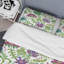 Green Leaf and Roses - Ensemble de housse de couette floral - Polyester en microfibre-865014781