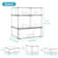 Ensemble de 5 tiroirs de rangement transparents empilables, organisateurs de salle de bain en acrylique faciles à assembler, bacs de rangement en plastique pour placard, armoire, garde-manger, pharmacie