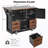 Rolling Storage Kitchen Island with Power Outlet and Drop Leaf-174100588