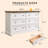 Roman Column 6-Drawer Dresser - 54" Wide & Tv Stand Ready-1836328994