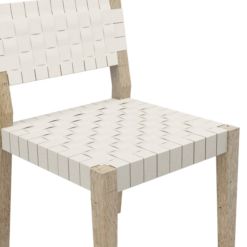 Chaise d'appoint rembourrée Fairhaven, Blanc Eureka