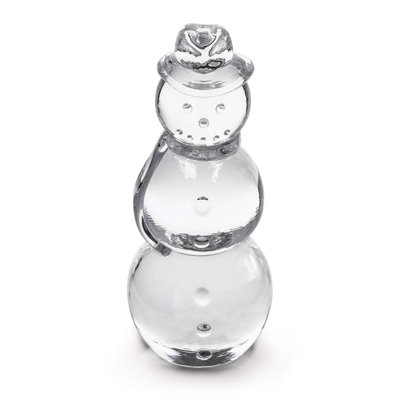 Handmade Glass Tall Snowman Figurine
