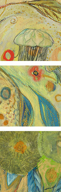 «Nolani Embracement The Journey» par Jennifer Lommers - reproduction imprimée, H 48 po x l 26 po x P 1,5 po, Toile