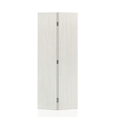 Porte de placard pliante en composite blanc texturé 20 po x 80 po x 3/4 po