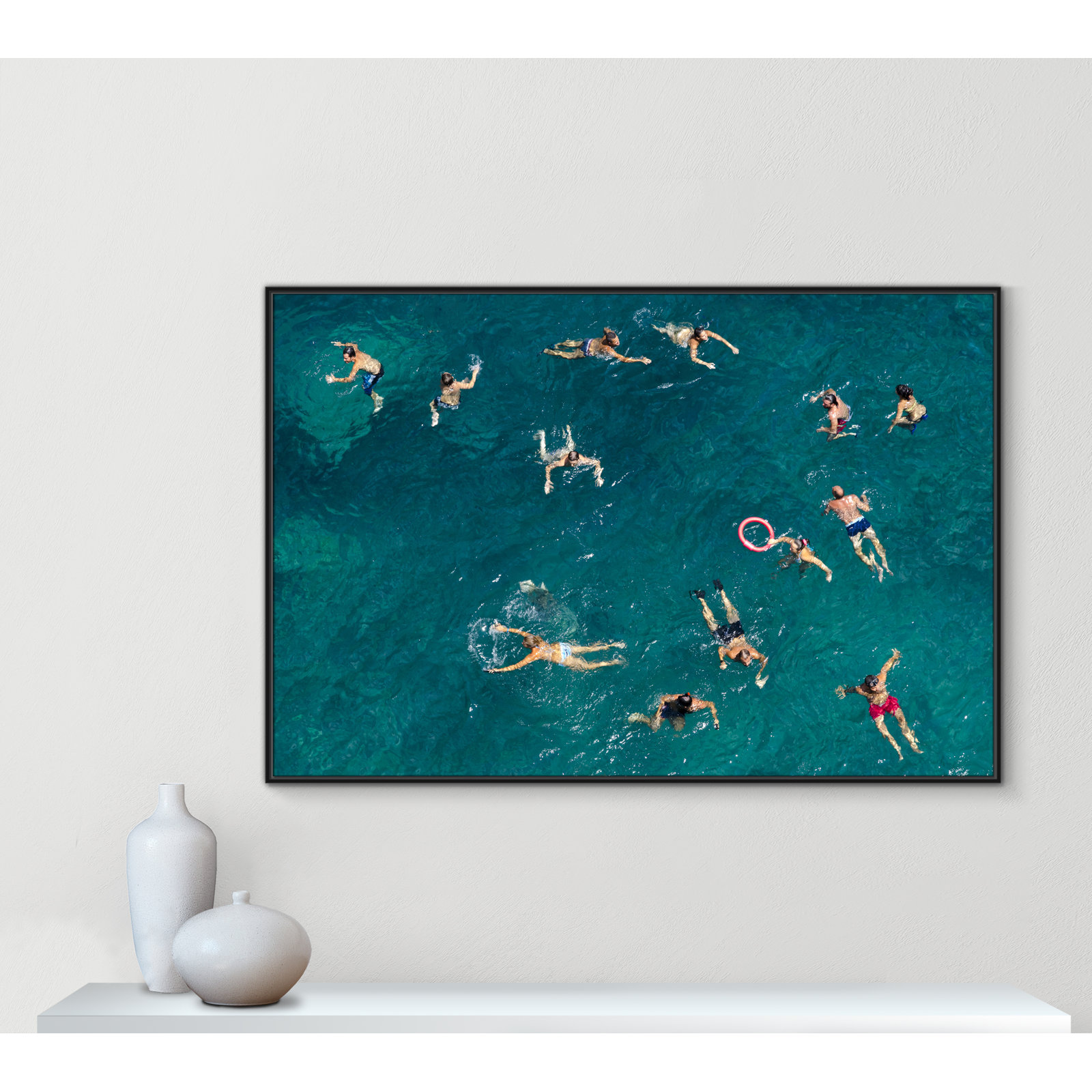Tonti - Photograph Print, Black Framed Canvas, 41.5" H x 61.5" W x 2" D