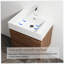 Meuble-lavabo simple 23,6 po avec plateau en céramique Hadeeqa