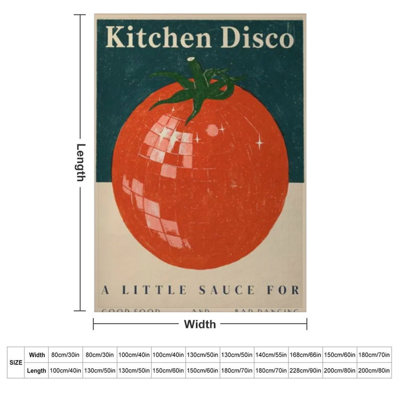 Jeté en flanelle de style boule de tomate disco, couverture douce et chaude pour le canapé-lit du salon, 40 po x 50 po