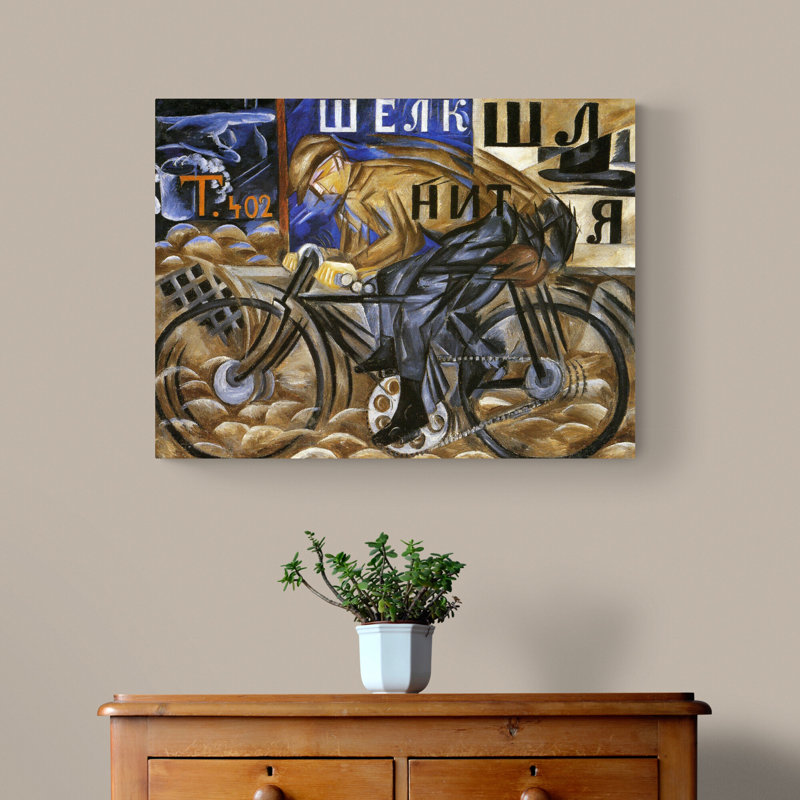 The Cyclist - Wrapped Canvas Print, 81.28cm H x 116.84cm W x 3.81cm D