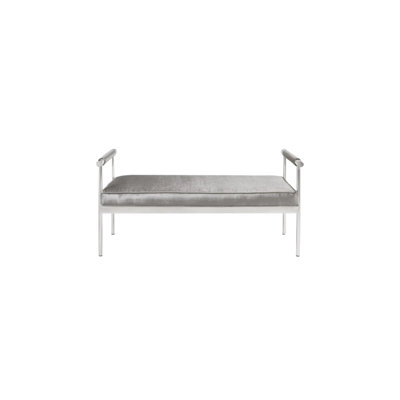 Banc rembourré en velours Torica