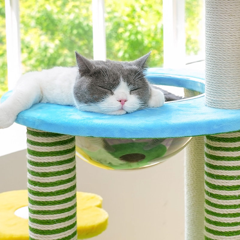 4 Tiers Cat Tree with Condons,Perch,Scratching Posts