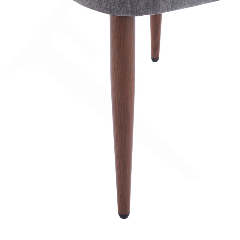 Chaise rembourrée en tissu et fer