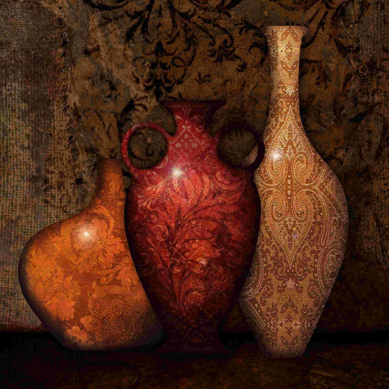 «Glass Decorative Vases 3», impression sur toile tendue, H 20 po x l 20 po