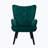 Velvet Wingback Chair