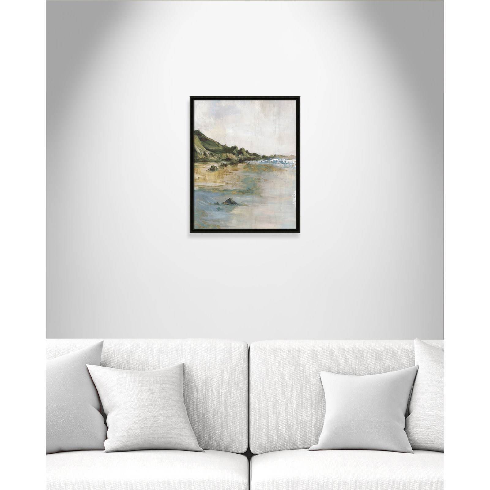 Cordoba "Tide's Edge" Print, 21.5" H x 17.5" W, Espresso