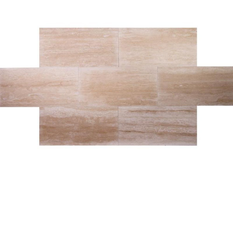 12" x 24" Travertine Marble Look Wall & Floor Tile