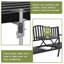 Banc de jardin en acier inoxydable