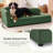 Oversized Chaise-style Pet Sofa For Medium & Large Dogs With Wave Backrest, Single Armrest, Removable Cushion & Breathable Linen Fabric-1280249312