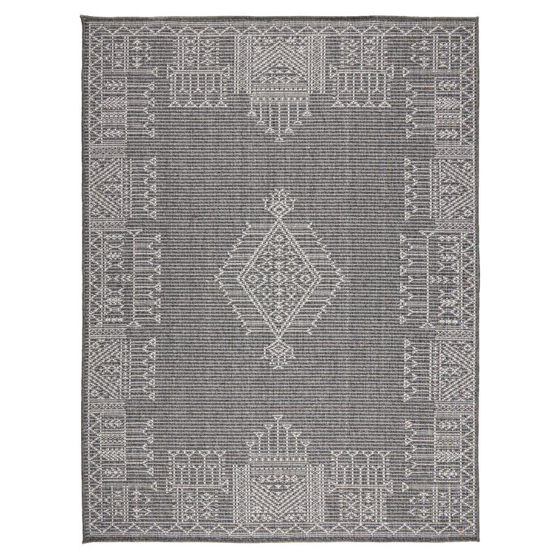 Tapis intérieur / extérieur en polypropylène Armiead, Rectangle 3 pi 3 po x 5 pi