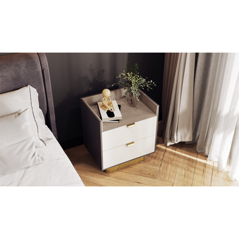 Table de chevet en bois manufacturé Condry