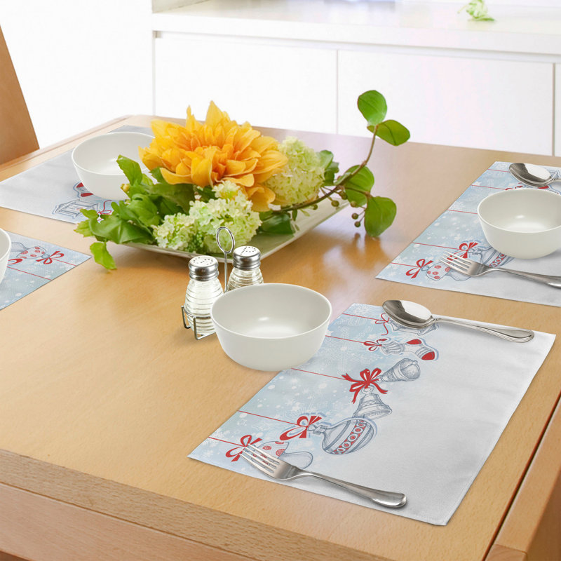 Polyester Not Monochrome Rectangular Placemat