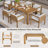 7-Piece Patio Dining Set With 72.8/
