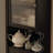French-style multi-functional corner bookcase