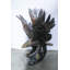 Sculpture aigle géant en bronze avec ailes déployées 54 po x 42 po x H 54 po