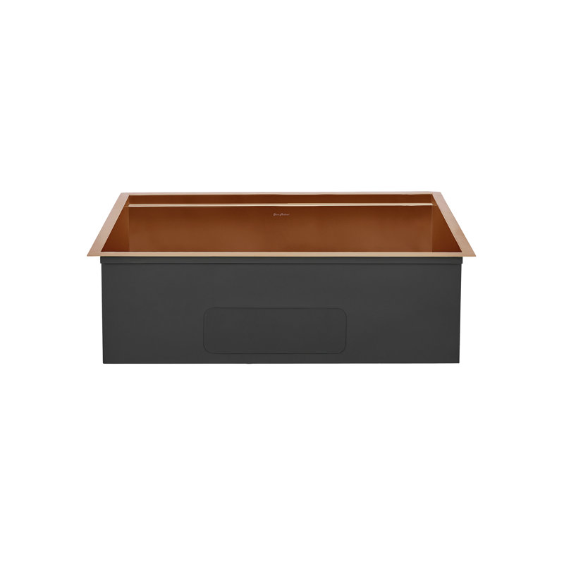 Tourner 32 x 19 Stainless Steel, Single Basin, Undermount Kitchen Workstation Sink, Rose Gold