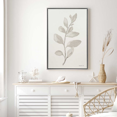 " Elegant Grey Leaves I "
