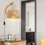 Roisin Rattan Plug-in Barn Light