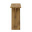 Console étroite de 43,4 pouces avec base en forme de V, canapé d'entrée rustique pour le couloir, finition en bois naturel