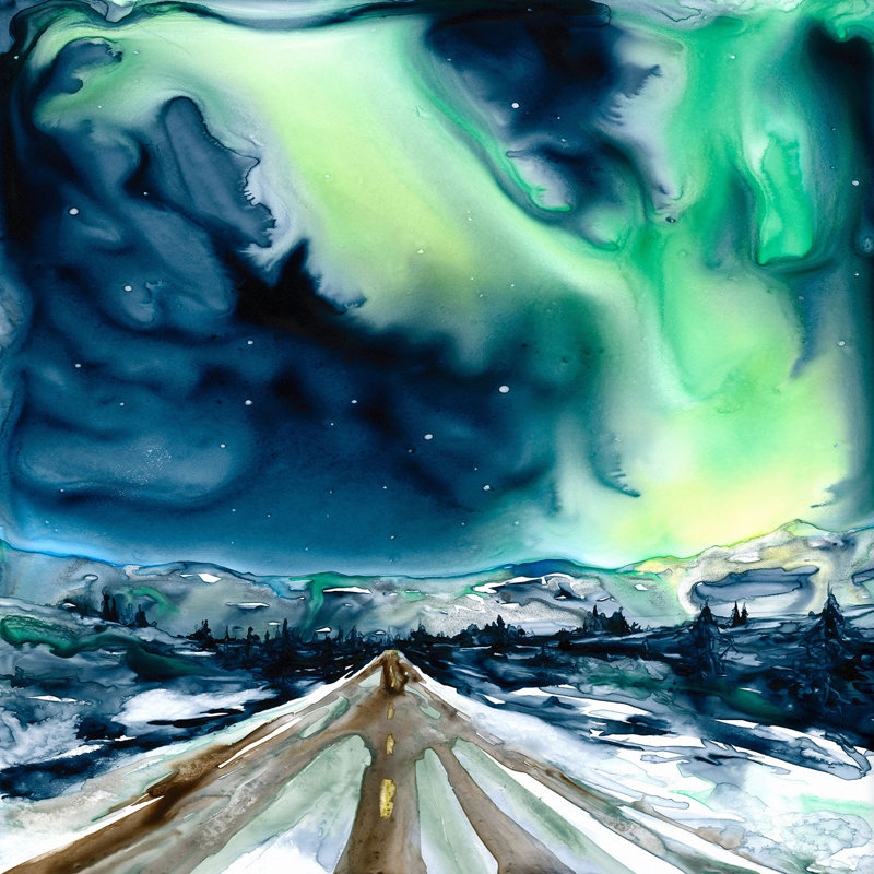Ensembles de housses de couette DiaNoche en microfibre par Brazen Design Studio - Aurora Borealis