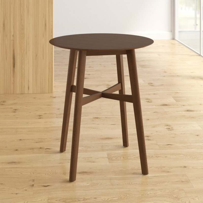 Walnut Round Solid Wood Dining Table