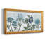 Rétro nuances de bleu - reproduction d'un cadre photo sur toile-1569435796