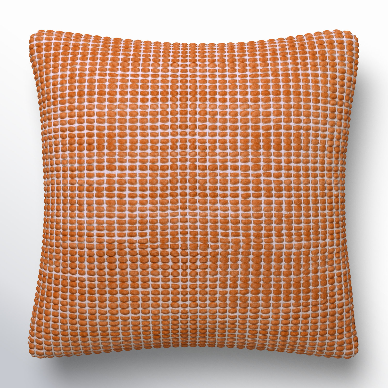 Waverly Wool Pillow Cover, Pillow Cover Only - No Insert, Rust, 22" x 22"
