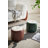 Small Tufted Two-Tone Round Upholstered Ottoman-123469990
