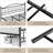 Vintage Circular Headboard Metal Bed Frame, Heavy-Duty Iron Platform Bed with Footboard, No Box Spring Needed, Noise-Free-1705649650