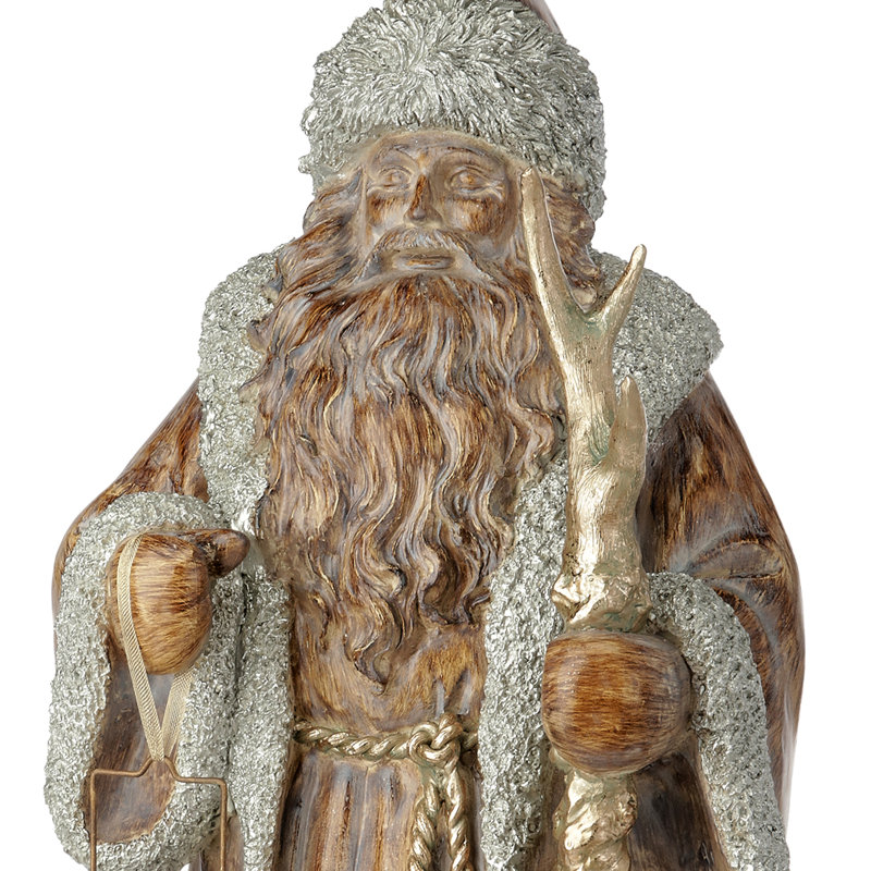 Père Noël en résine 48 po avec bois de cerf
