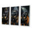 «Midnight Cruiser Semi Truck», 3 pièces sur toile-1729267130-1729267131