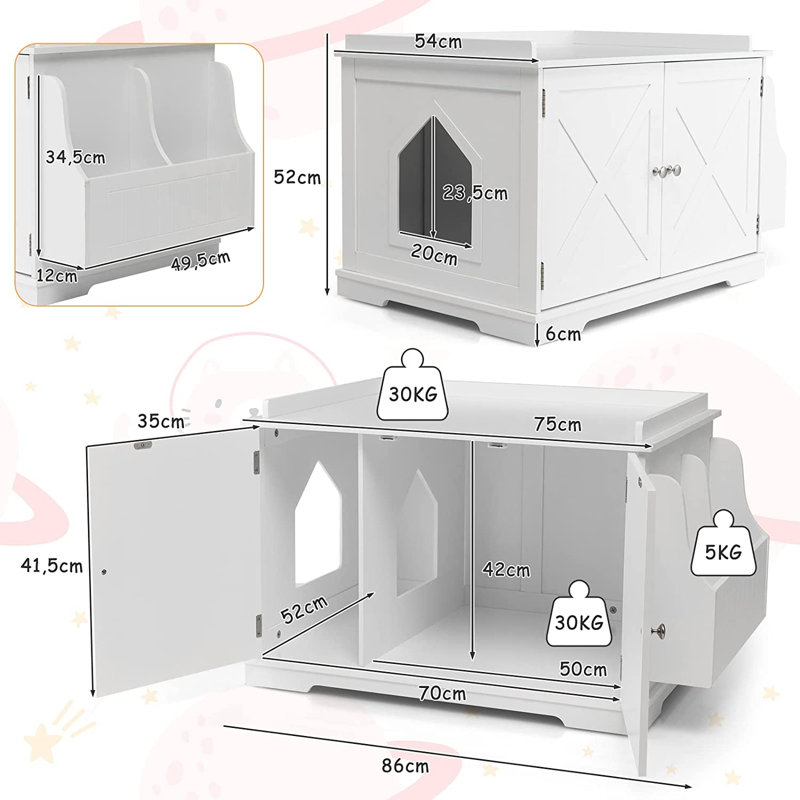 Devaney Enclosed Litter Box Housing