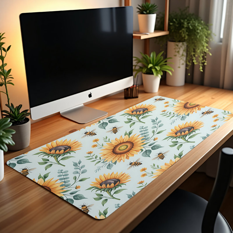 Polyester Desk Pad, 14.4x12.1